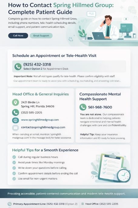 contact spring hillmed group