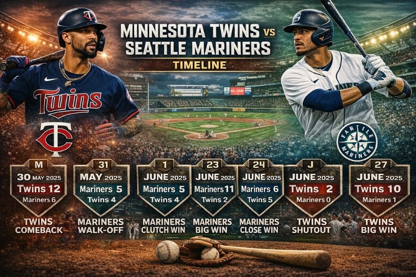 minnesota twins vs seattle mariners timeline