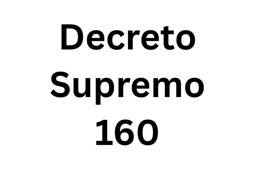 Decreto Supremo 160
