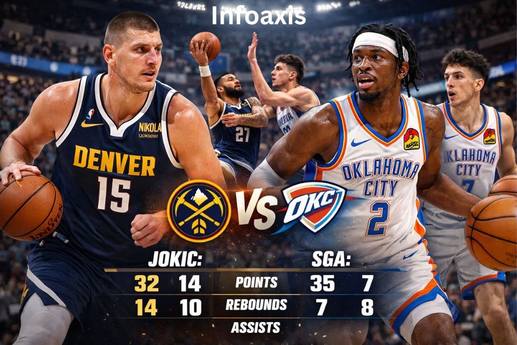 denver nuggets vs oklahoma city thunder match player stats