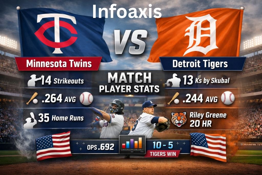 minnesota twins vs detroit tigers match player stats